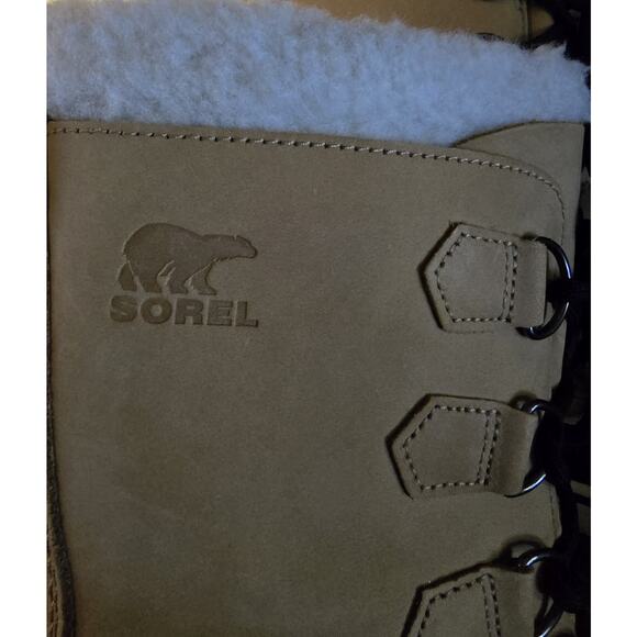 Sorel Caribou Women’s Waterproof Mid-Calf Snow Boots Buff Stone SZ US 7.5 - Picture 12 of 13